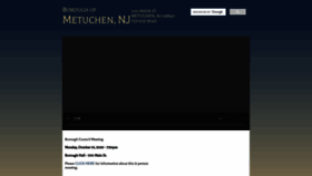 What Metuchennj.org website looked like in 2020 (3 years ago)