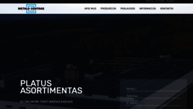 What Metalocentras.lt website looked like in 2020 (4 years ago)