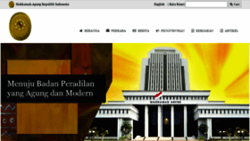 What Mahkamahagung.go.id website looked like in 2020 (3 years ago)