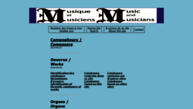 What Musiqueorguequebec.ca website looked like in 2020 (3 years ago)