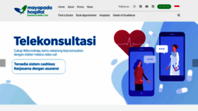 What Mayapadahospital.com website looked like in 2020 (3 years ago)