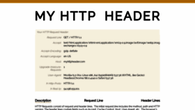 What Myhttpheader.com website looked like in 2020 (3 years ago)