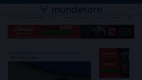 What Mundotoro.es website looked like in 2020 (3 years ago)