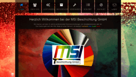 What Msi-beschichtung.de website looked like in 2020 (3 years ago)