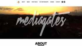 What Mediagates.com website looked like in 2020 (3 years ago)