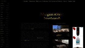 What Megalithicireland.com website looked like in 2020 (3 years ago)