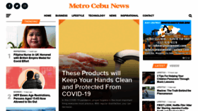 What Metrocebunews.com website looked like in 2020 (3 years ago)
