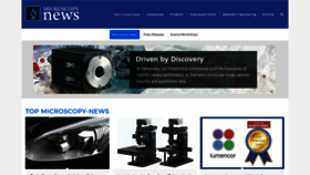 What Microscopy-news.com website looked like in 2020 (3 years ago)