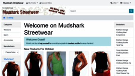 What Mudsharkstreetwear.com website looked like in 2020 (3 years ago)