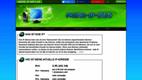 What Meineipinfo.de website looked like in 2020 (3 years ago)