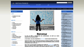 What Maths-france.fr website looked like in 2020 (3 years ago)