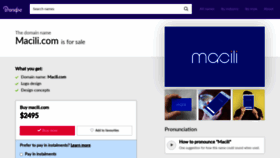 What Macili.com website looked like in 2020 (3 years ago)