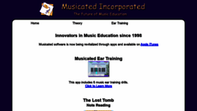 What Musicated.com website looked like in 2020 (3 years ago)