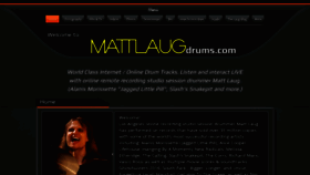 What Mattlaugdrums.com website looked like in 2020 (3 years ago)