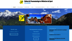 What Medecinesportpau.fr website looked like in 2020 (3 years ago)