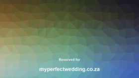 What Myperfectwedding.co.za website looked like in 2020 (4 years ago)