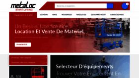 What Metaloc.fr website looked like in 2020 (3 years ago)