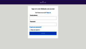 What Myhallmark.com website looked like in 2020 (3 years ago)