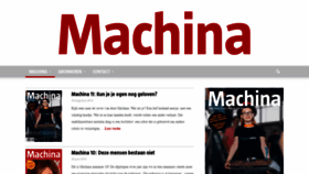 What Machinamagazine.nl website looked like in 2020 (3 years ago)