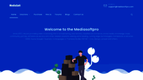 What Mediasoftpro.com website looked like in 2020 (3 years ago)