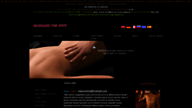 What Massageformywife.com website looked like in 2020 (3 years ago)