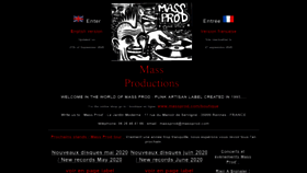 What Massprod.com website looked like in 2020 (3 years ago)