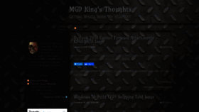 What Mgdking.com website looked like in 2020 (3 years ago)