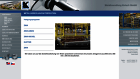 What Metallveredlung-kotsch.de website looked like in 2020 (3 years ago)