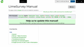 What Manual.limesurvey.org website looked like in 2020 (3 years ago)