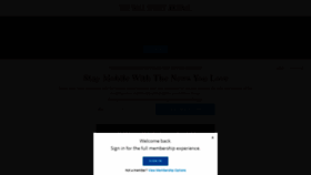 What Member.wsj.com website looked like in 2020 (3 years ago)