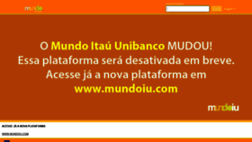 What Mundoitauunibanco.gointegro.com website looked like in 2020 (3 years ago)