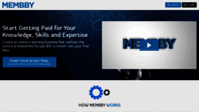 What Membby.com website looked like in 2020 (3 years ago)