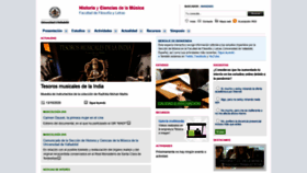 What Musicologiahispana.com website looked like in 2020 (3 years ago)