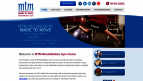 What Mtmrehabgym.com.au website looked like in 2020 (3 years ago)