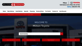 What Miltontoyota.com website looked like in 2020 (3 years ago)