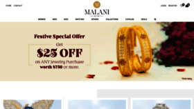 What Malanijewelers.com website looked like in 2020 (3 years ago)
