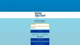 What Mychart.upstate.edu website looked like in 2020 (3 years ago)