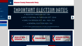 What Monroedems.org website looked like in 2020 (3 years ago)