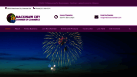 What Mackinawchamber.com website looked like in 2020 (3 years ago)