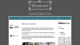 What Mutterwerk.eu website looked like in 2020 (4 years ago)