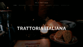 What Melotrattoria.com website looked like in 2020 (3 years ago)