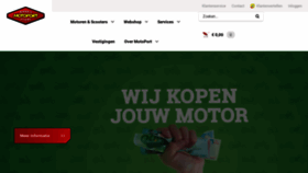 What Motoport.nl website looked like in 2020 (3 years ago)