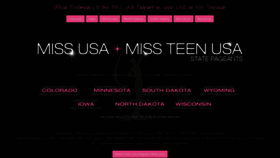What Misswyomingusa.com website looked like in 2020 (3 years ago)