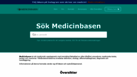 What Medicinbasen.se website looked like in 2020 (3 years ago)