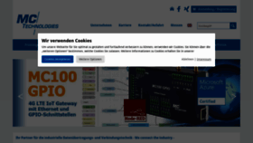 What Mc-technologies.com website looked like in 2020 (4 years ago)