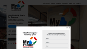 What Myplacecoworking.com website looked like in 2020 (3 years ago)