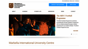 What Miuc.org website looked like in 2020 (3 years ago)