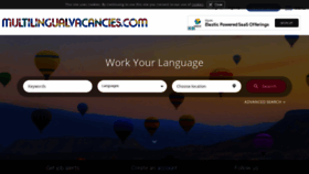 What Multilingualvacancies.com website looked like in 2020 (3 years ago)