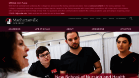 What Mville.edu website looked like in 2020 (3 years ago)