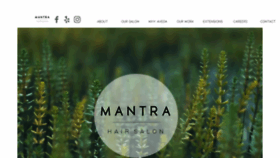 What Mantrahairsalon.com website looked like in 2020 (3 years ago)